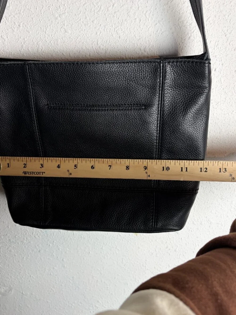 The Sak De Young Leather Hobo Purse Bag Black Classic Durable Minimal Basic